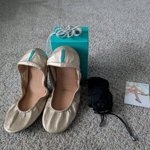 NWT/NIB size 11 Tieks Champagne Gold Limited Edition